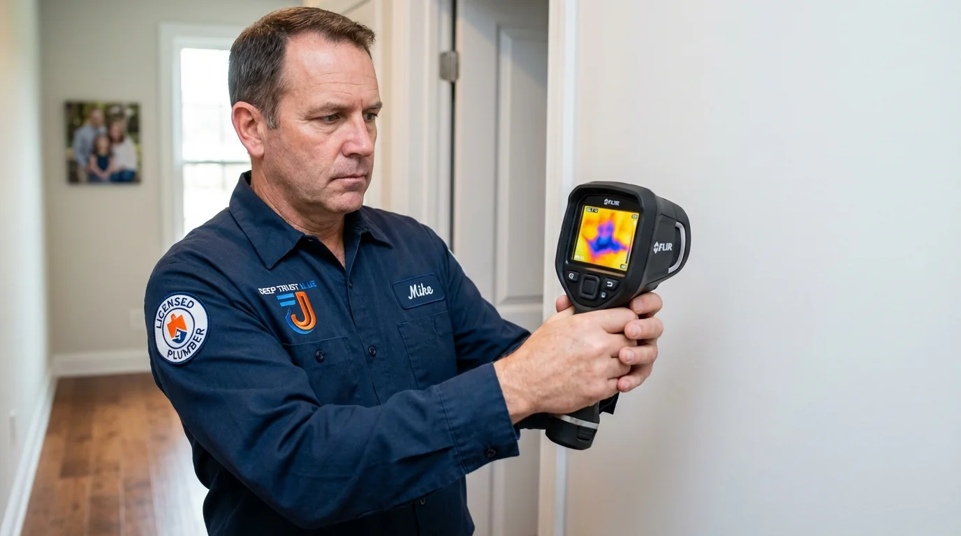 Thermal imaging leak detection by Johns Plumbing LLC in Owatonna